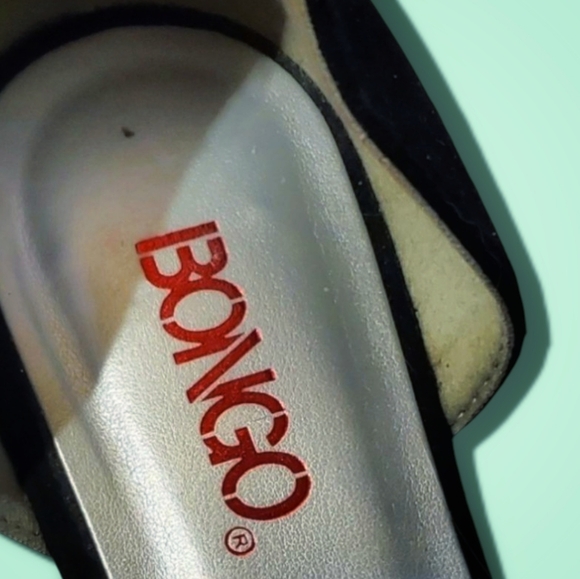 BONGO Black Rhinestone flats with open toe. Size 9.5 US. - Picture 4 of 6